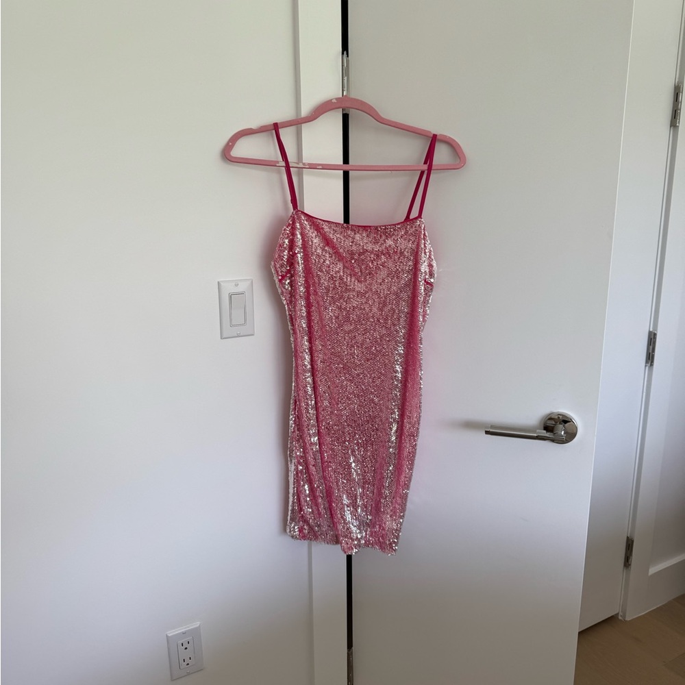 ASOS Pink Sequin Mini Dress